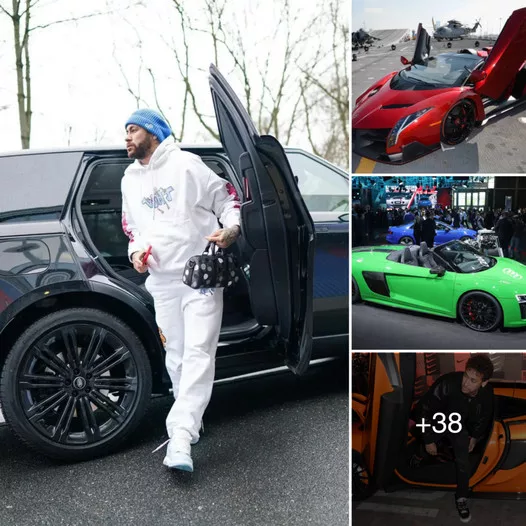 “Behind the Wheels of Neymar’s Lavish Car Collection Valued at £7.5 Million”